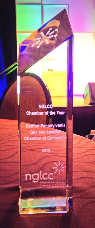 Photo of the NGLCC 2013 Chamber of the Year award presented to the CPGLCC